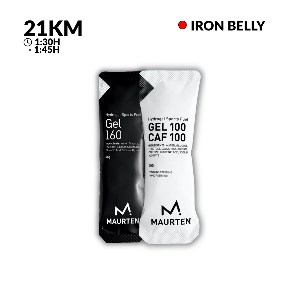 Pack Maurten 160 21K 1:30 - 1:45H Medellín 43g/h