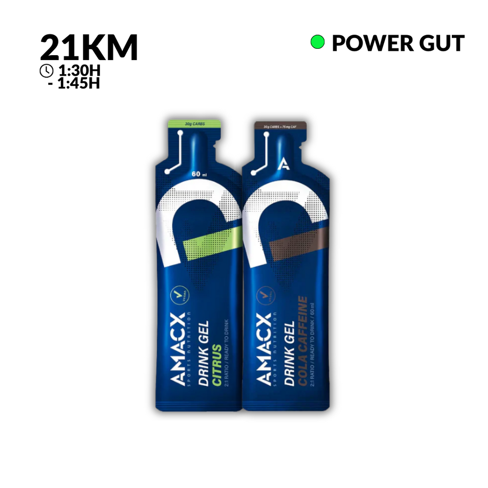 Pack Amacx Drink Gel 21K 1:30 - 1:45H Medellín  60g/h