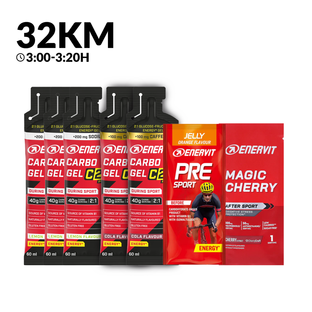 Pack Enervit Maratón Bogotá 32K 3:00H - 3:20H