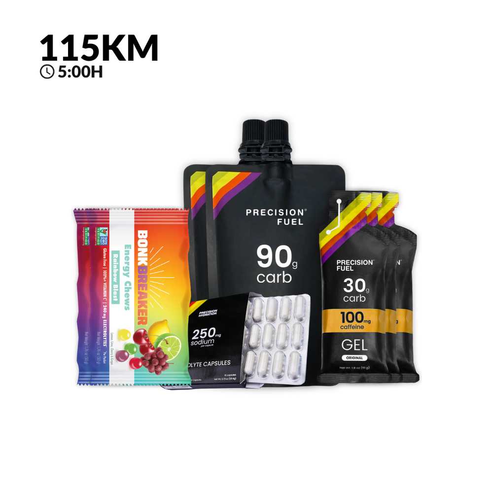 Pack Gran Fondo por Bogotá - 115K - 5:00H - Precision Fuel & Bonk Breaker