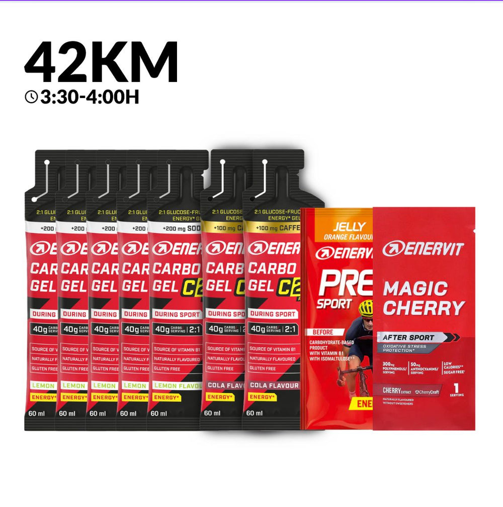 Pack 42K Maratón Bogotá Enervit 3:30H - 4:00H